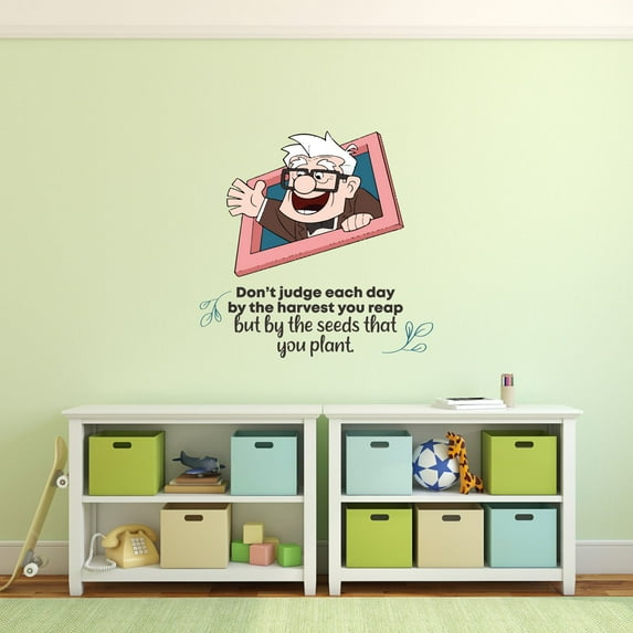 Don't Judge Up Carl Life Quote Cartoon Quotes Decors Wall Sticker Art Design Decal for Girls Boys Kids Room Bedroom Nursery Kindergarten Home Decor Stickers Wall Art Vinyl Decoration (30x30 inch)