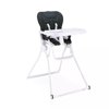 joovy Nook NB High Chair, Compact Fold, Adjustable Tray, Reclinable Seat for Newborn, Jet