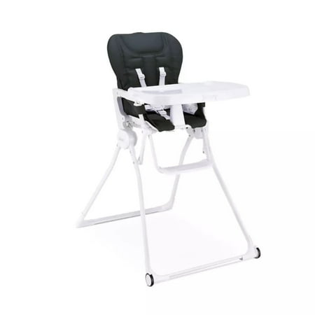 joovy Nook NB High Chair, Compact Fold, Adjustable Tray, Reclinable Seat for Newborn, Jet