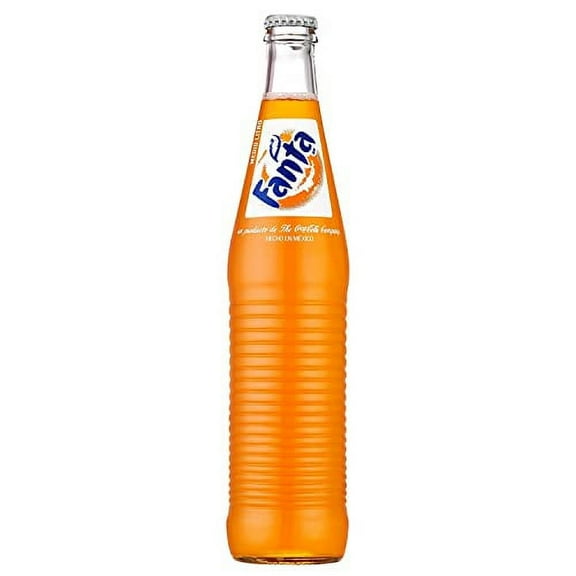 Mexican Glass Bottled Soda 12 Ounce Bundled By (Fanta Orange, 24 Pack)