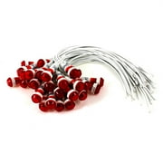 15 Pairs 10mm Mounted Hole 18cm Long Cable Red Indicator Light Lamp DC 24V