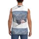 thumbnail image 4 of Fotbe Watercolor Winter Landscape For Christmas Men's Camiseta sin Mangas Estampada para Hombres, Playera Casual para Gimnasio, Entrenamiento, Playa-X-Large, 4 of 7