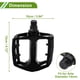 thumbnail image 4 of Pedal de bicicleta de aleación de aluminio universal con tiras reflectantes negras, adecuado para ejes de 14mm, pedal de bicicleta antideslizante para BMX MTB bicicletas de carretera 1 par, 4 of 7