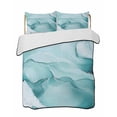 thumbnail image 2 of Turquoise Marble Twin XL Size Down Alternative Comforter,Lightweight Comforter Quilt Bedding Set with Pillow Shams Modern Abstract Art Texture Watercolor Bed Comforter Duvet Insert 68"x98", 2 of 7