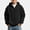 Black, variant on DJDLJWCJ Boys Zip Up Hooded Sweatshirts Waffle Knit Solid Color Hoodies for Boys Full Zipper Sweatshirt with Pocket Army Green Size 3T