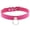 Magenta, variant on O Ring Choker Necklace for Women Colorful Black Pink Gifts Stainless Steel Necklace Adjustable Goth Pendant Simple Personalized Jewelry Pink
