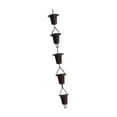 thumbnail image 2 of Almencla 100cm Rain Chain for Gutter Porch Water Catcher Chain Replacement Downspouts Trumpet Shape, 2 of 8