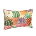 thumbnail image 2 of Balery High Detail Succulent And Cactus Bedding Queen Pillow Cases - Envelope Closure - Soft Brushed Microfiber Fabric - Shrinkage and Fade Resistant Pillow Cases-20"x30", 2 of 9