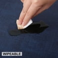 thumbnail image 6 of decorUhome Faux Leather Placemats Set of 6, Waterproof Wipeable Heat Resistant PU Table Mats for Dining, Navy Blue, 11.8" x 17", 6 of 11