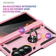 thumbnail image 6 of Designed for Samsung Galaxy Z Fold 7 5G Case, Military Grade Protective Phone Case Cover with Enhanced Metal Ring Kickstand [Support Magnet Car Mount] Compatible with Z Fold 7 5G, Pink, 6 of 8