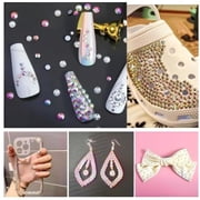 6736PCS Hotfix Rhinestones for Crafts, 5 Sizes, SS6-SS30, Crystal AB