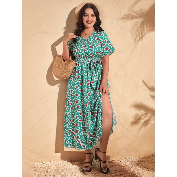 knee length dresses for ladies Key Lime Off Shoulder Circle Crochet Midi Dress main image 0