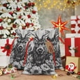 thumbnail image 6 of Honeii Monochrome Deer Floral Print Small Burlap Bags,Christmas Drawstring Treat Bags Gift Bags Reusable Candy Goodie Wrapping Bags for Holiday Party Favors Supplies -Small, 6 of 9