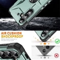 thumbnail image 2 of Case for Samsung Galaxy S22+ 5G Military Grade Shockproof Magnetic Attachment with Stand Case Cover,Green,For Galaxy S22+ (5G), 2 of 6