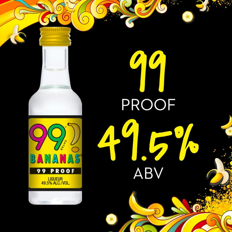 99 Brand Banana Liqueur, 50ml Liquor, 49.5% Alcohol