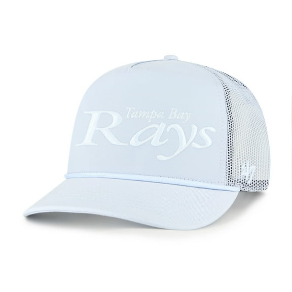 Men's '47 Light Blue Tampa Bay Rays Foundation Script Hitch Adjustable Trucker Hat