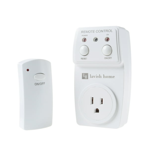 Indoor Cordless Electrical Outlet Plug With Programmable Remote Control