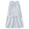 HALO SleepSack Swaddle, 100 Cotton, Blue and Gray Dot, Small