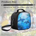 thumbnail image 5 of Jeiento Dolphin Backpack for Boys Primary School Bag and Lunch Bag Set Pencil Case Elementary Students Bookbag Back Packs Blue Ocean Kids Child Daypack Back To School Rucksack Satchel, 5 of 7