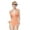 Orange, variant on One Piece Swimsuits for Women Cutout Tie Back and Side Monokini Halter Bathing Suits Plunge Slimming Swimwear