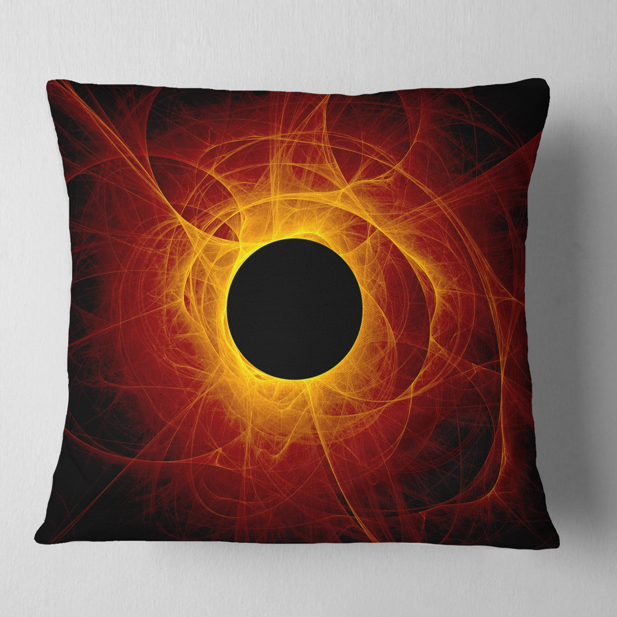 Designart The Eye of God Digital Art - Abstract Throw Pillow - 16x16