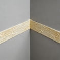 thumbnail image 2 of 393.7" X 4.3" Self Adhesive Flexible Foam Molding Trim Wallpaper Border 3D Sticky Decorative Wall Lines Peel And Stick Wall Baseboard Trim For Home Hotel Diy Decor, 2 of 6