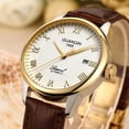 thumbnail image 5 of GUANQIN Men Vintage Clock Analog Automatic Self-Winding Mechanical Stainless Steel Leather Business Wrist Watch Man Date Calendar Waterproof Sapphire Mirror Great Gift Choice, 5 of 7