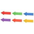 thumbnail image 2 of DYNWAVECA 6Pcs Markers Directional Sticker Multipurpose Basketball Marker Marker Mats Venue Marking Sign for Wait Line up Sport Straight Line, 2 of 10