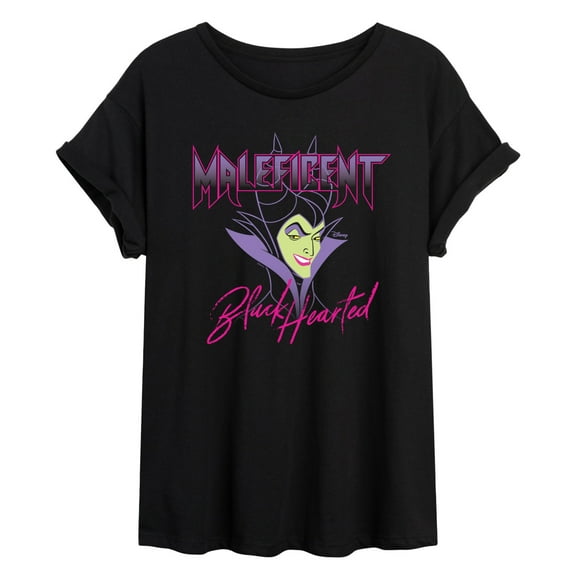 Disney Villains - Black Hearted - Juniors Ideal Flowy Muscle T-Shirt