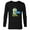 Black, variant on The Simpsons Kang and Kodos Earth Capital - Long Sleeve T-Shirt for Men - Customized-Athletic Heather