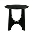 thumbnail image 6 of Hassch Modern Black Round Side Table with Cross-Leg Base & djustable Feet, 25.2” Accent End Table for Living Room, Bedroom, or Dining Room, 6 of 7