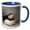 Blue/White, variant on 3drose, Atlantic Puffin Birds, Machias Seal Isl, Me - Us20 Krs0024 - Keith and Rebecca Snell, 11oz Two-tone Green Mug