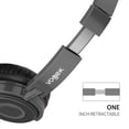 thumbnail image 3 of On Ear Headphones with Mic, Vogek Wired Foldable Bass Headphones with Volume Control and Microphone-Gray, 3 of 7