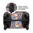 thumbnail image 4 of Lsque music Skull record Retro Printed Luggage Cover, Travel Luggage Protector,Scratch and Dirt Resistant, Fits 18-32 Inch Luggage - Medium, 4 of 9