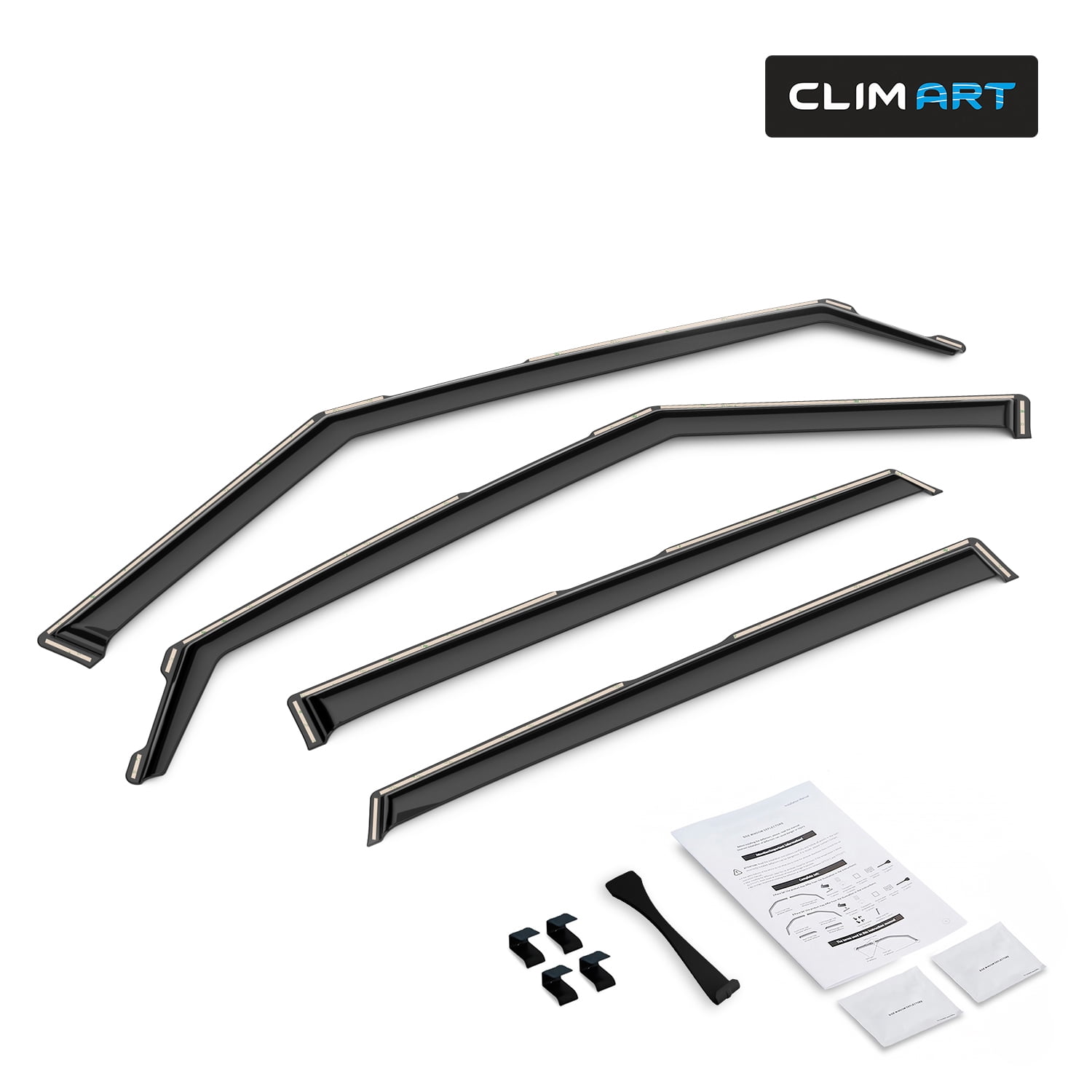 CLIM ART In-Channel Incredibly Durable Rain Guards for Kia Seltos 2021-2026, Original Window Deflectors, Vent Window Visors, Vent Deflector, 4 pcs. - 621313