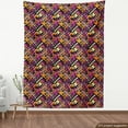 thumbnail image 3 of Grunge Fabric by the Yard, Modern Pattern with Creativity Theme Hand Painted Style Lines Vivid Colors, Decorative Upholstery Fabric for Sofas and Home Accents, 5 Yards, Multicolor by Ambesonne, 3 of 4