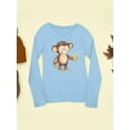 thumbnail image 3 of Monkey With A Banana Long Sleeve Toddler -Image by Shutterstock,  2 Toddler, 3 of 4