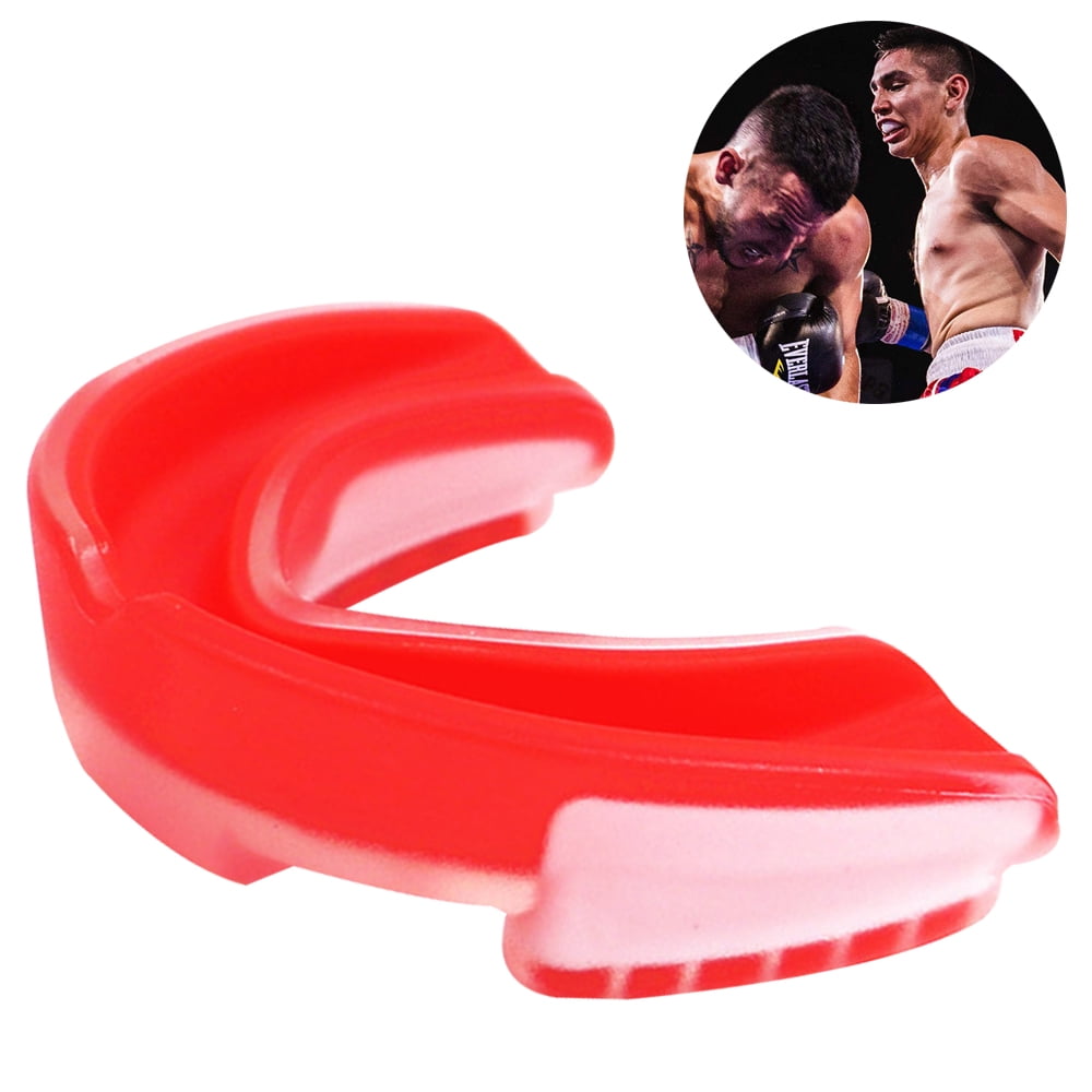 NEW Mouth Guard Gum Shield Teeth Protector Boxing Karate Football Rugby w/ Case 