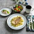 thumbnail image 2 of Gibson Elite Rings of Saturn 16-Piece Dinnerware Set - Teal, 2 of 5