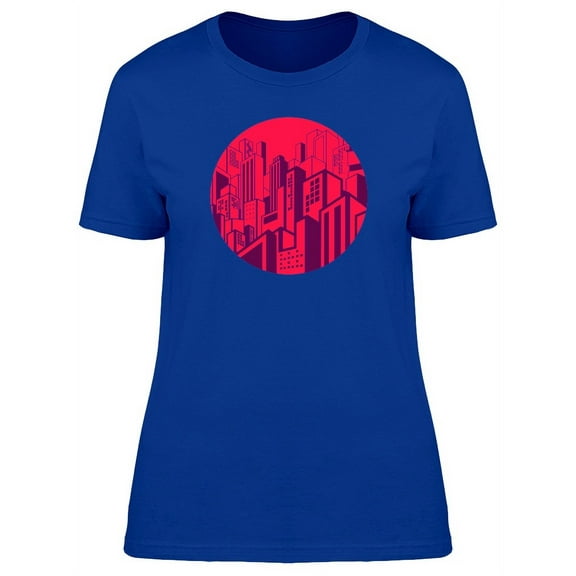 High Density Red Buildings T-Shirt Women -Image by Shutterstock, Female x-Large