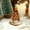 Brown, variant on Viflosae Christmas Decorations Indoor Mini Christmas Tree Glass Ornaments Small Glass Christmas Tree Christmas Dollhouse Miniature Mini Winter Figurines For Crafts Holiday Xma