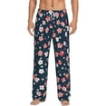 thumbnail image 2 of Goofa Cherry Blossoms Printed Soft Pajama Pants for Men, Wide Leg Comfy Casual Lounge Yoga Pants-X-Large, 2 of 9
