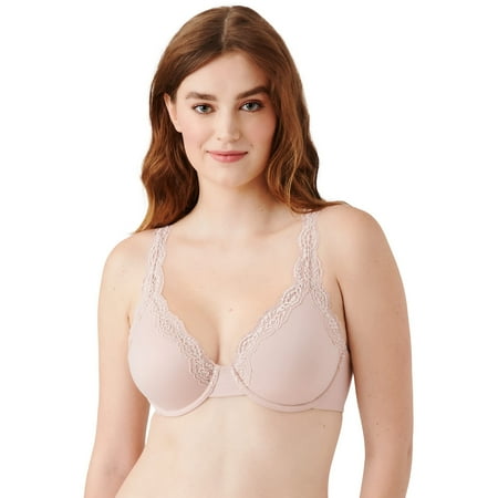 Wacoal Women's Plus Size Softly Styled Full Figure Underwire Bra, Rose