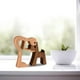 thumbnail image 2 of Adorno de madera de familia de perros: tallado a mano, duradero y decorativo, para el hogar y la oficina, 2 of 5