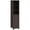 Dark Brown, variant on kleankin Tall Bathroom Storage Cabinet, Narrow Bathroom Cabinet, White