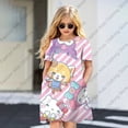 thumbnail image 5 of Robe d'Été Mode Dessin Animé Hello Kitty & Friends Imprimée Robes Femmes Filles Manches Courtes Robe Princesse Vêtements Filles Aguichant Été, 5 of 5