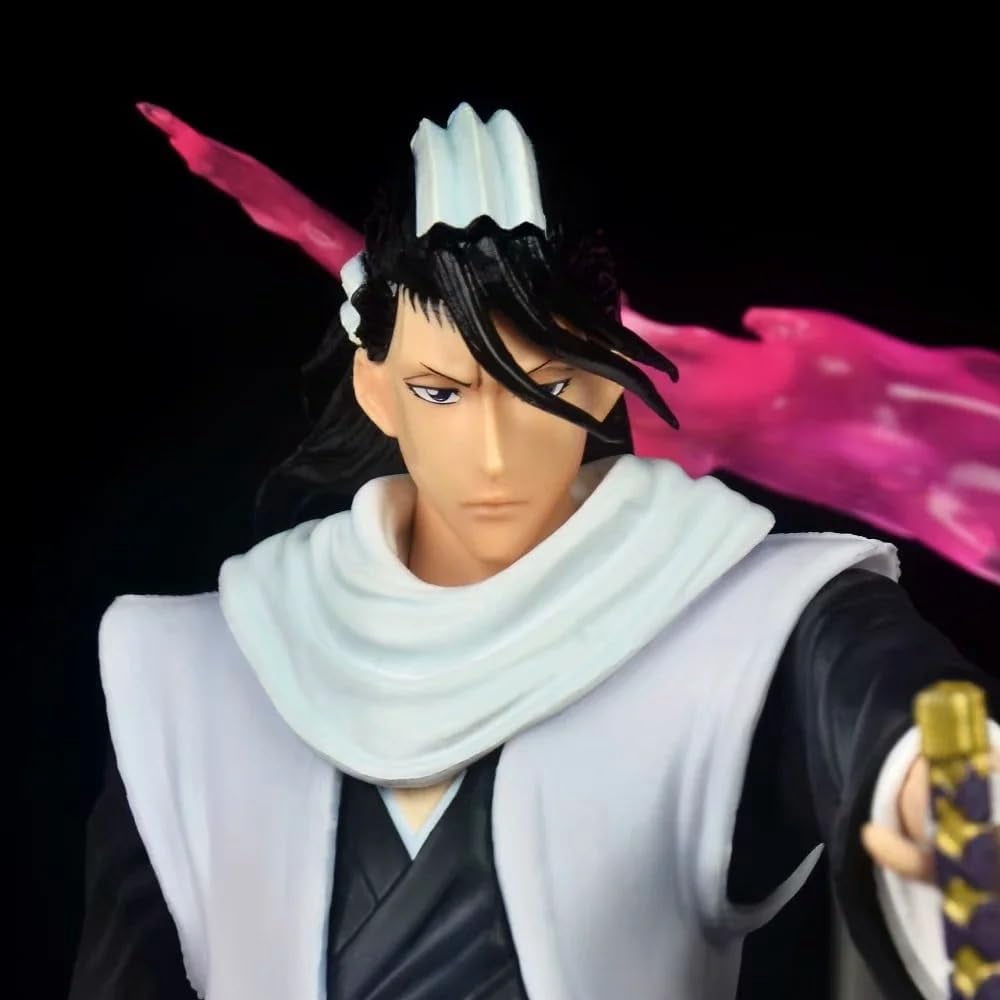 Kuchiki Byakuya Figure Sword Formation Kuchiki Byakuya Anime Figures 33cm/12.9inch PVC Decorations Collectible Handicrafts for Anime Fans Gifts