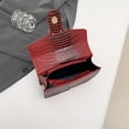 thumbnail image 2 of Bolso Hombro Mujer PU Solapa para Viajes Al Aire Libre () Rojo, 2 of 8