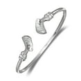 thumbnail image 3 of Queen Nefertiti .925 Sterling Silver Plain West Indian Bangles, 1 pair, 3 of 4