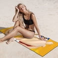 thumbnail image 5 of Lsque Sml Jeffy Pattern Microfiber Bath Beach Towel Silver Fox Velvet Beach Towel Oversized Quick Dry Absorbent for Pool Swimming Bathroom 27.5x55in, 5 of 5